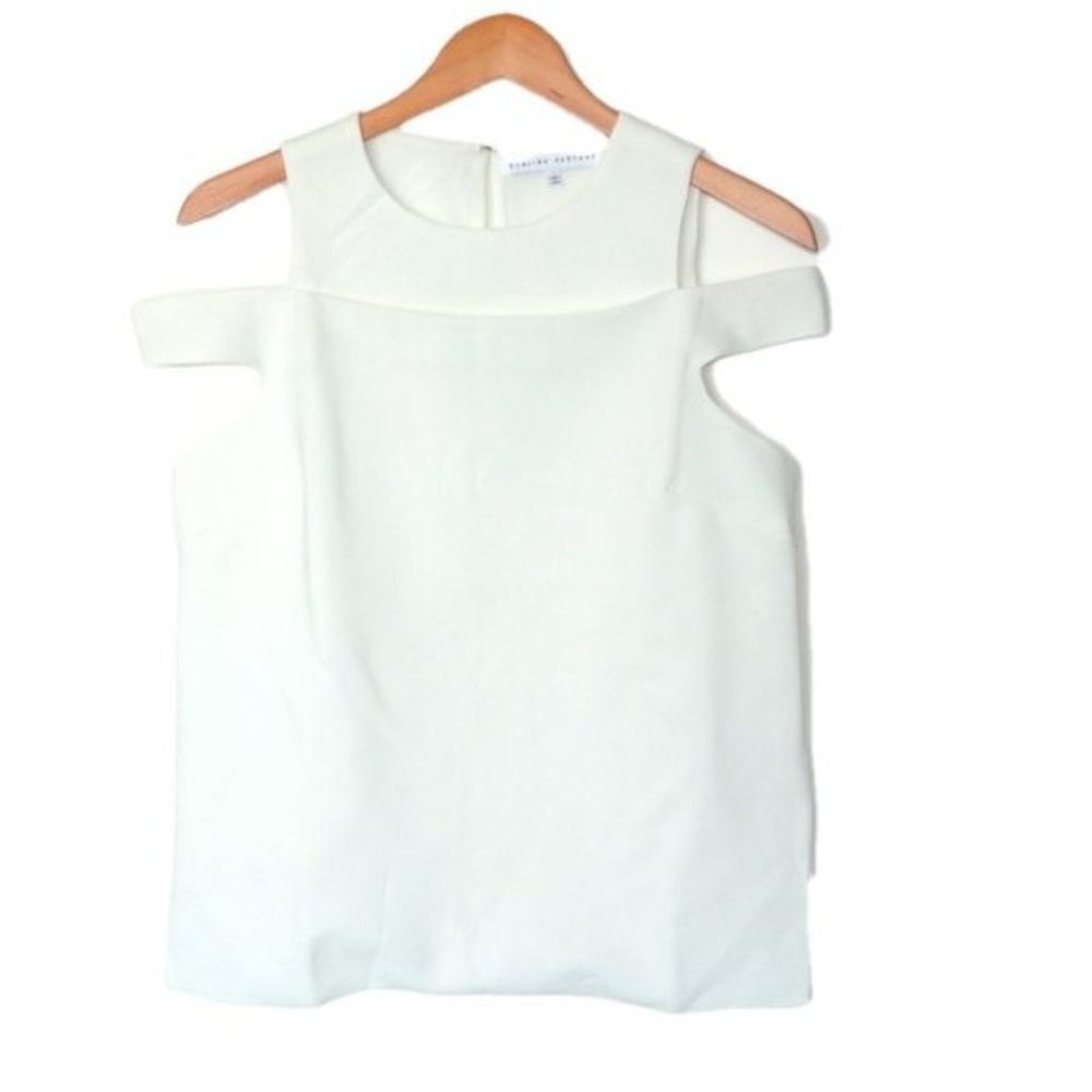 English Factory Cold Shoulder White Blouse M